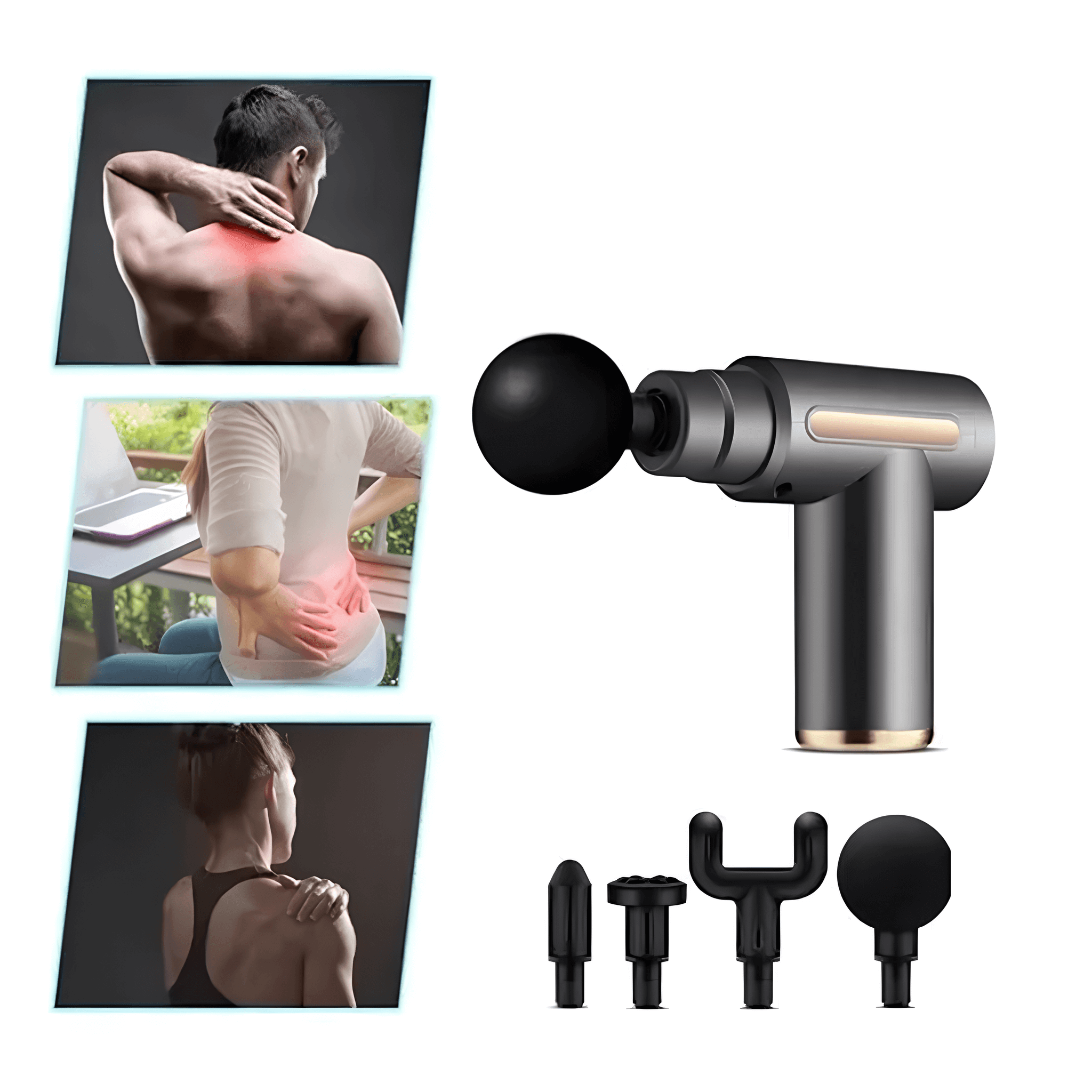 RecoveryGun Pro – Pistola de Massagem Muscular