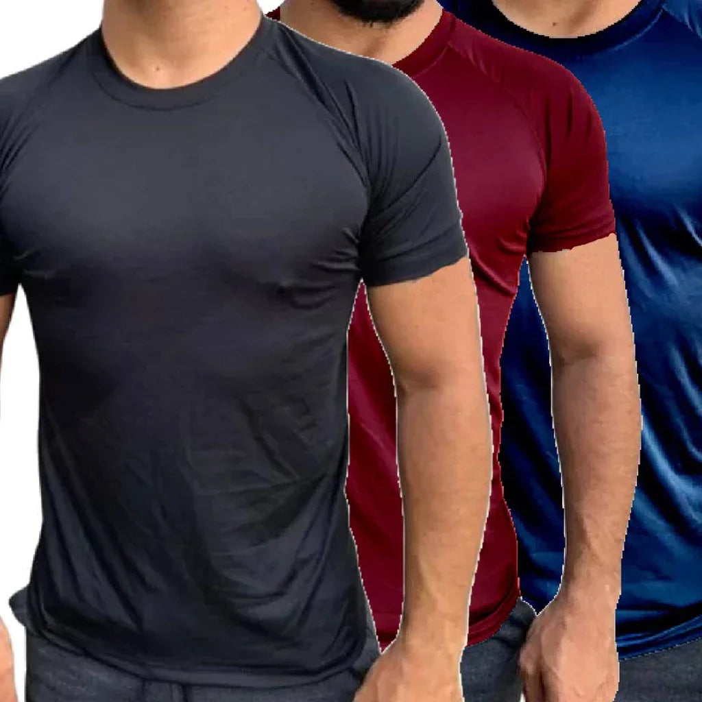Kit 3 Camisetas Masculinas Dry Fit - Conforto e Estilo em Qualquer Atividade