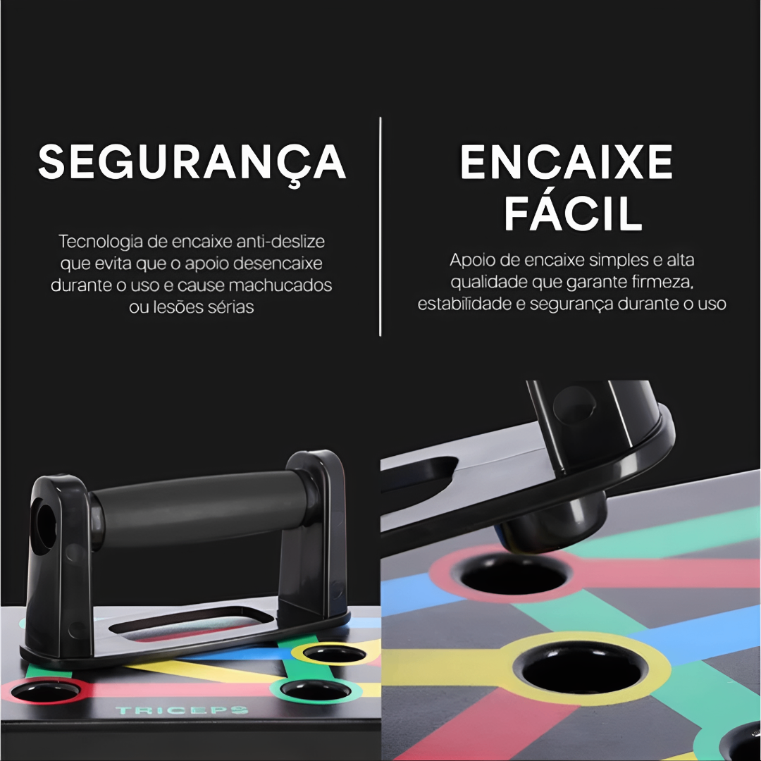 PushUp ProBoard - Prancha de Flexão Colorida para Ganho de Força em Casa