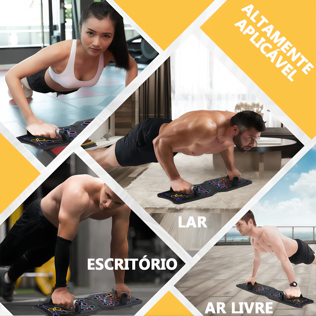 PushUp ProBoard - Prancha de Flexão Colorida para Ganho de Força em Casa