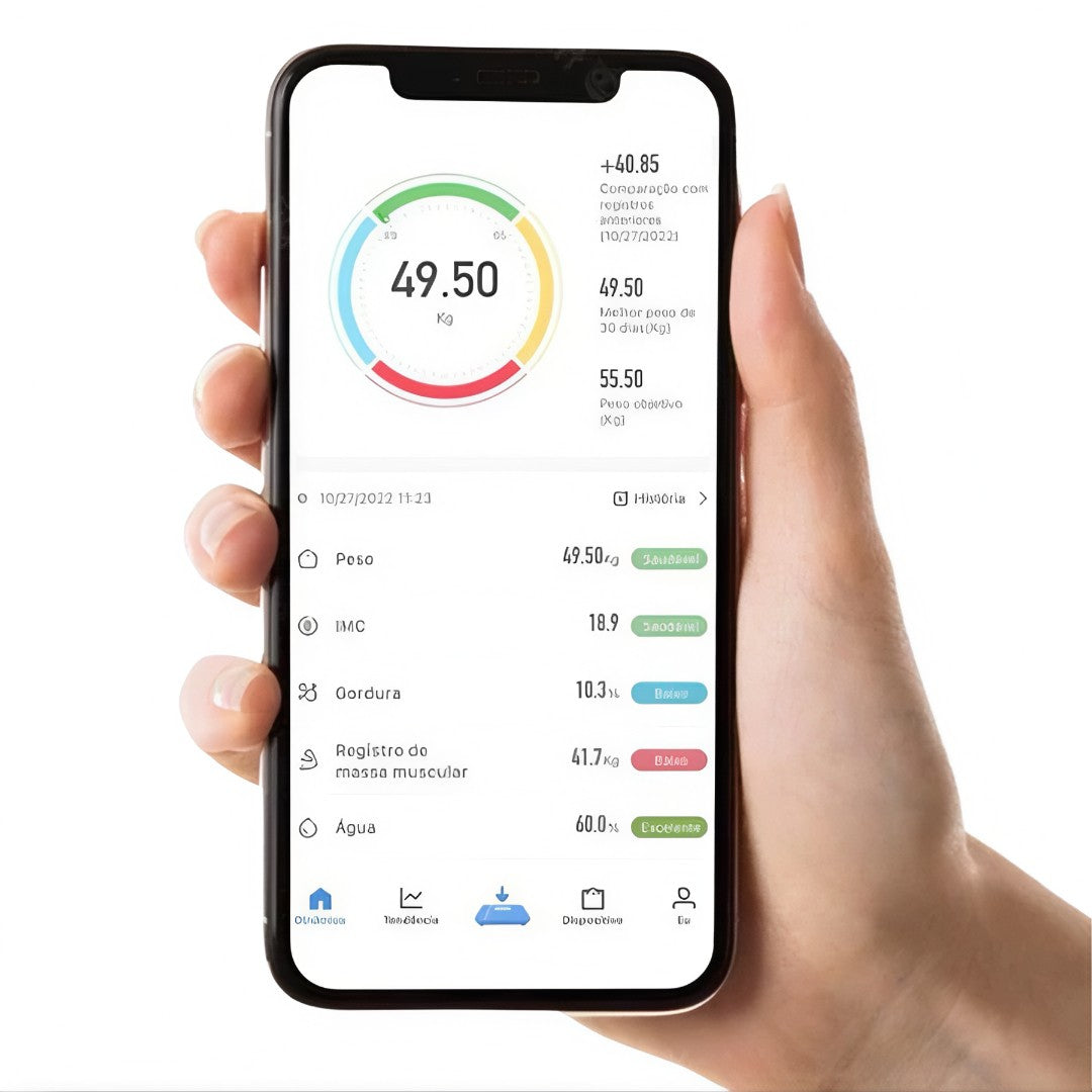 SmartFit Scale™ – Balança Digital Inteligente com Bioimpedância e Bluetooth