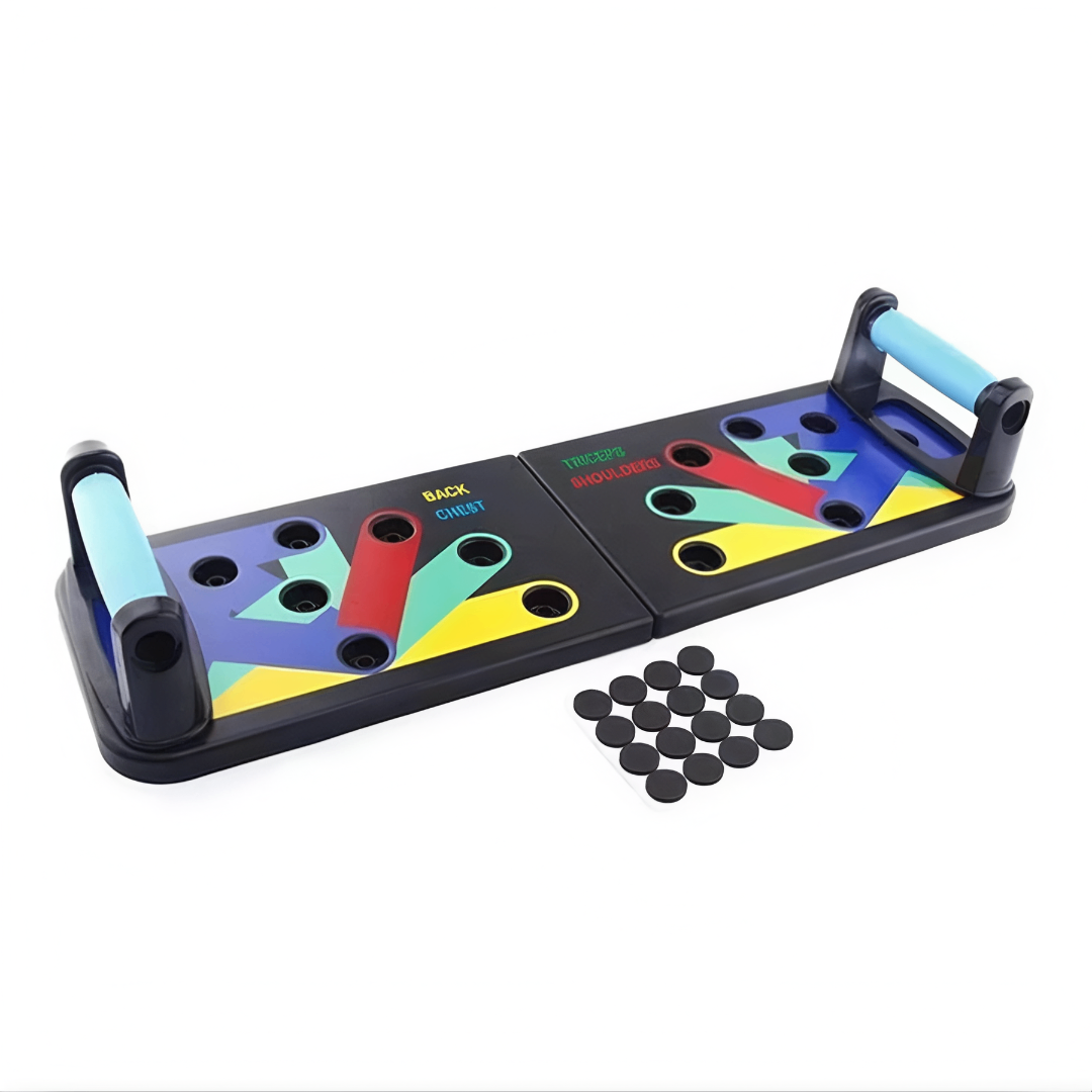 PushUp ProBoard - Prancha de Flexão Colorida para Ganho de Força em Casa