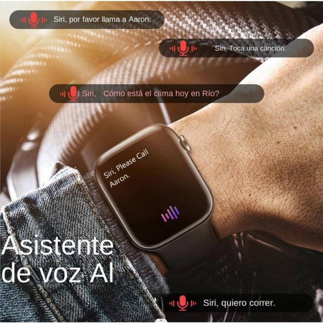 Smartwatch 9 Pro com Carregamento Sem Fio | Tela 2.05” HD, Bateria de Longa Duração, Versão Global – Android & iOS