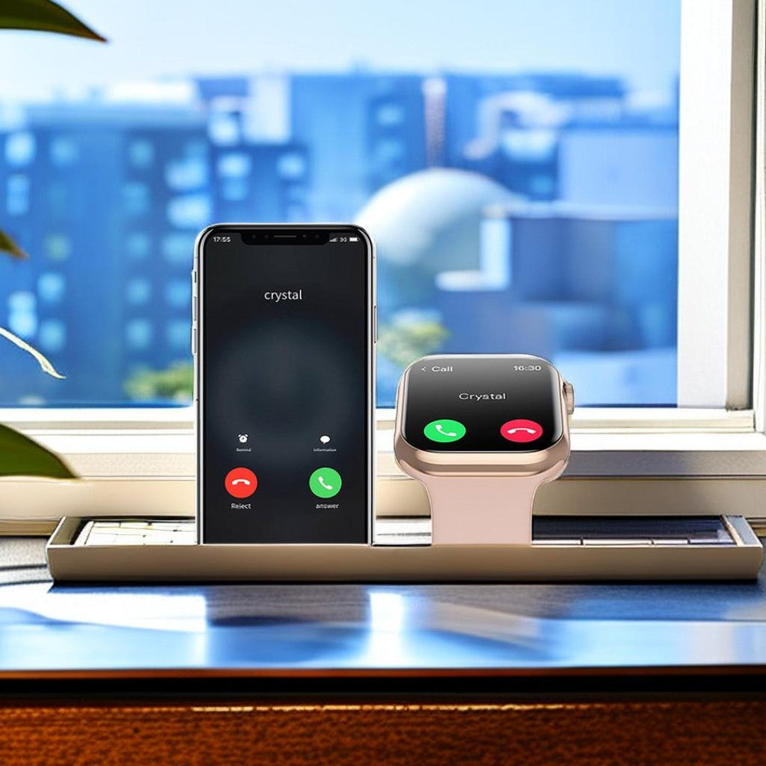 Smartwatch 9 Pro com Carregamento Sem Fio | Tela 2.05” HD, Bateria de Longa Duração, Versão Global – Android & iOS