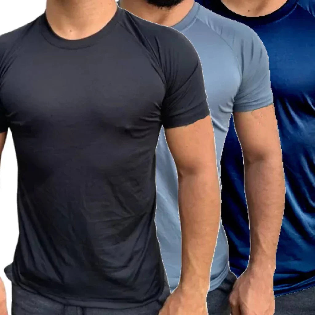 Kit 3 Camisetas Masculinas Dry Fit - Conforto e Estilo em Qualquer Atividade