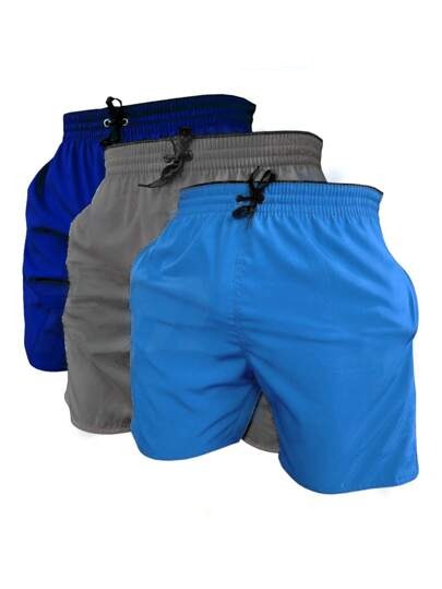 Kit com 3 Shorts Masculino Academia