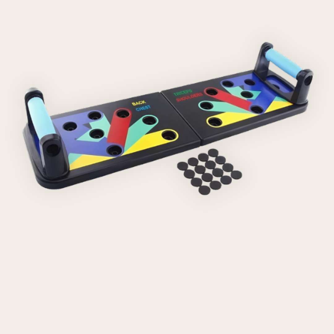 PushUp ProBoard  - Prancha de Flexão Colorida para Ganho de Força em Casa