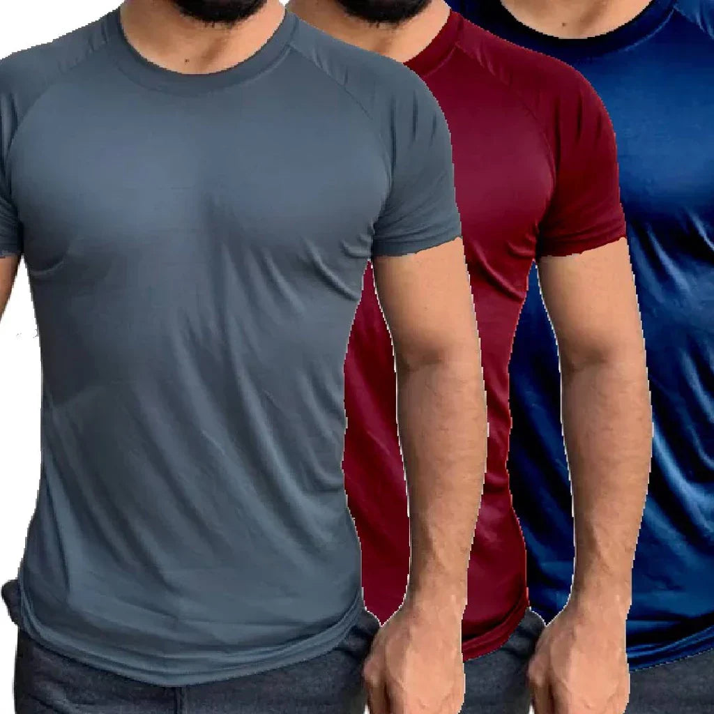 Kit 3 Camisetas Masculinas Dry Fit - Conforto e Estilo em Qualquer Atividade