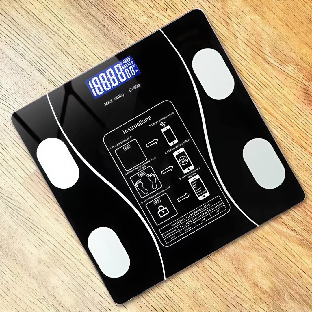SmartFit Scale™ – Balança Digital Inteligente com Bioimpedância e Bluetooth