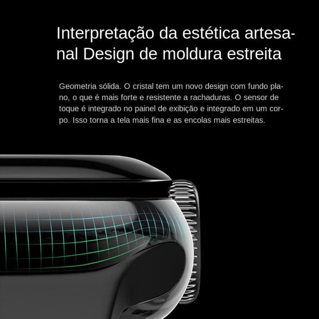 Smartwatch 9 Pro com Carregamento Sem Fio | Tela 2.05” HD, Bateria de Longa Duração, Versão Global – Android & iOS