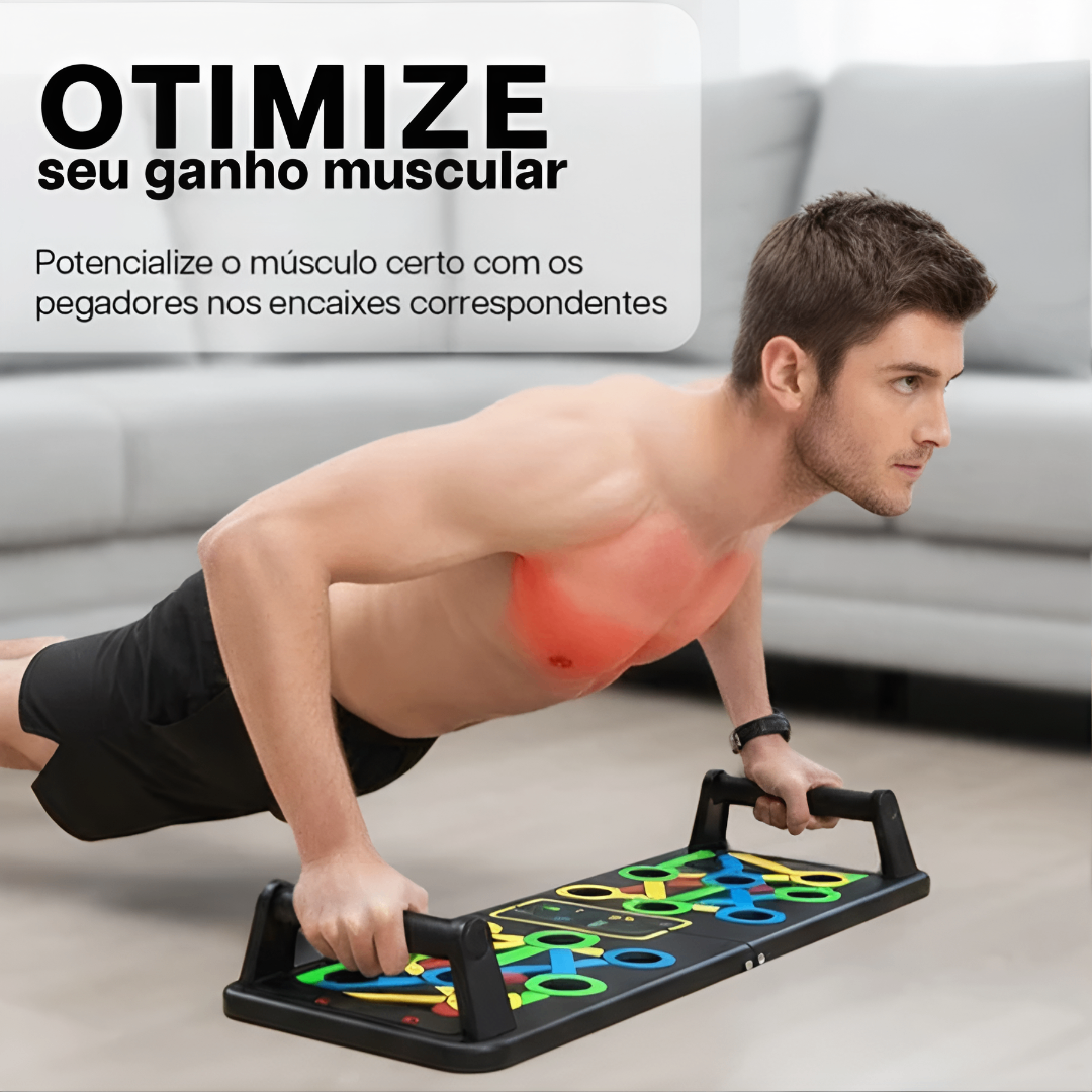 PushUp ProBoard  - Prancha de Flexão Colorida para Ganho de Força em Casa