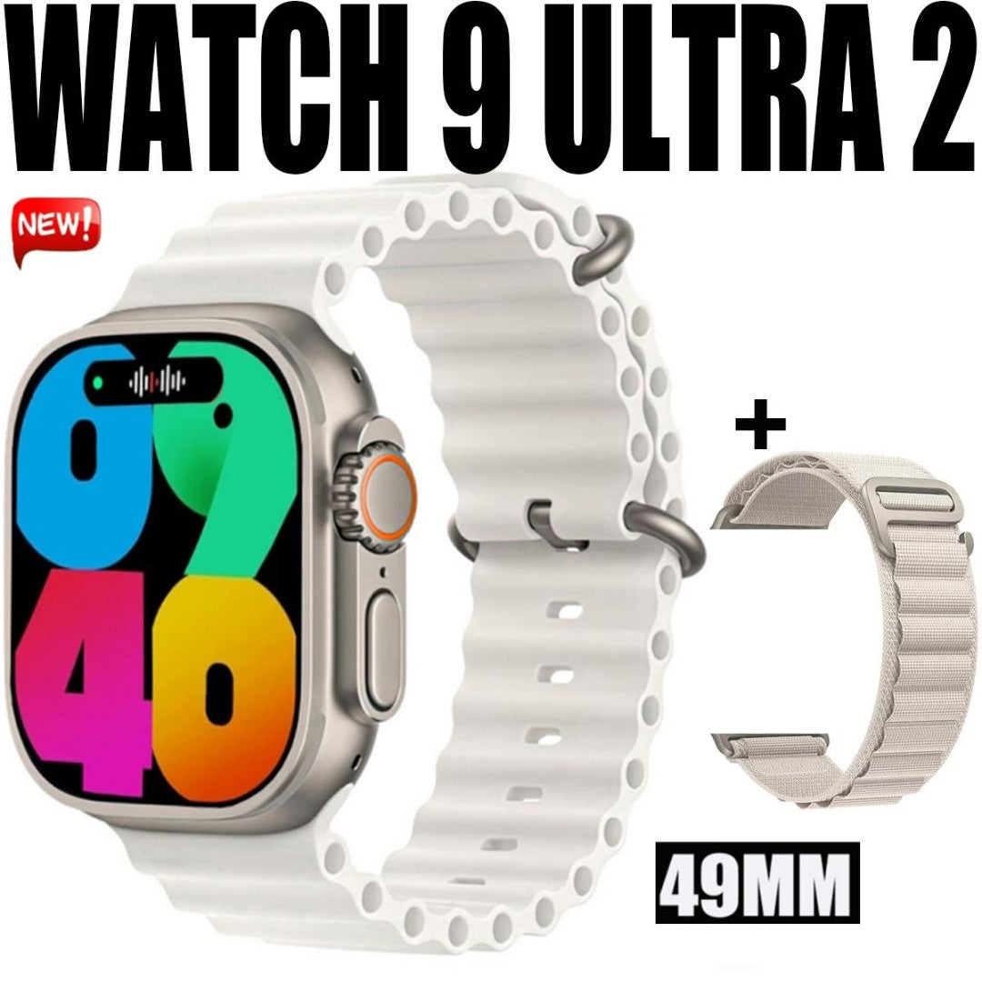 Smartwatch 9 Ultra – Tela 1.99” | Bluetooth Duplo, Monitoramento de Saúde e Múltiplas Funções | Android & iOS