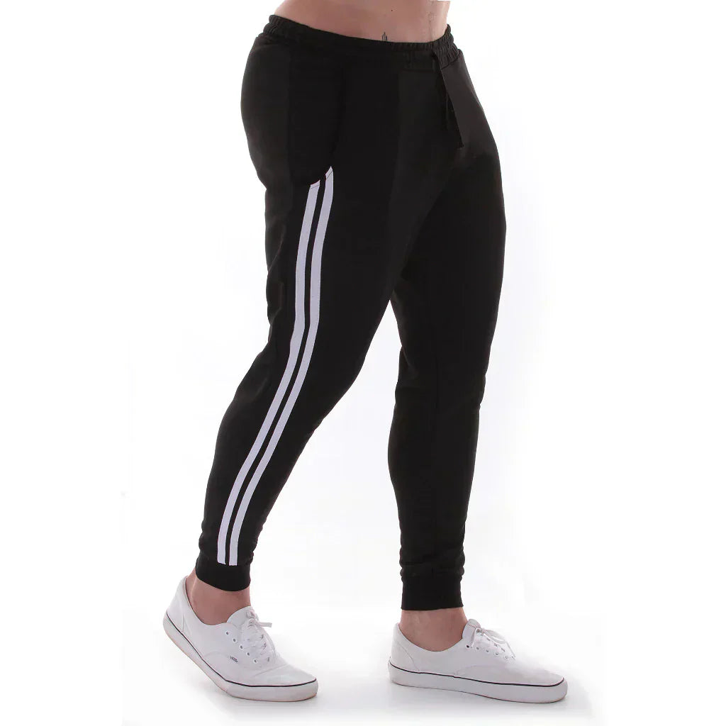 Calça Jogger  Moletom Treino Academia Corrida Skynner Slim Fit