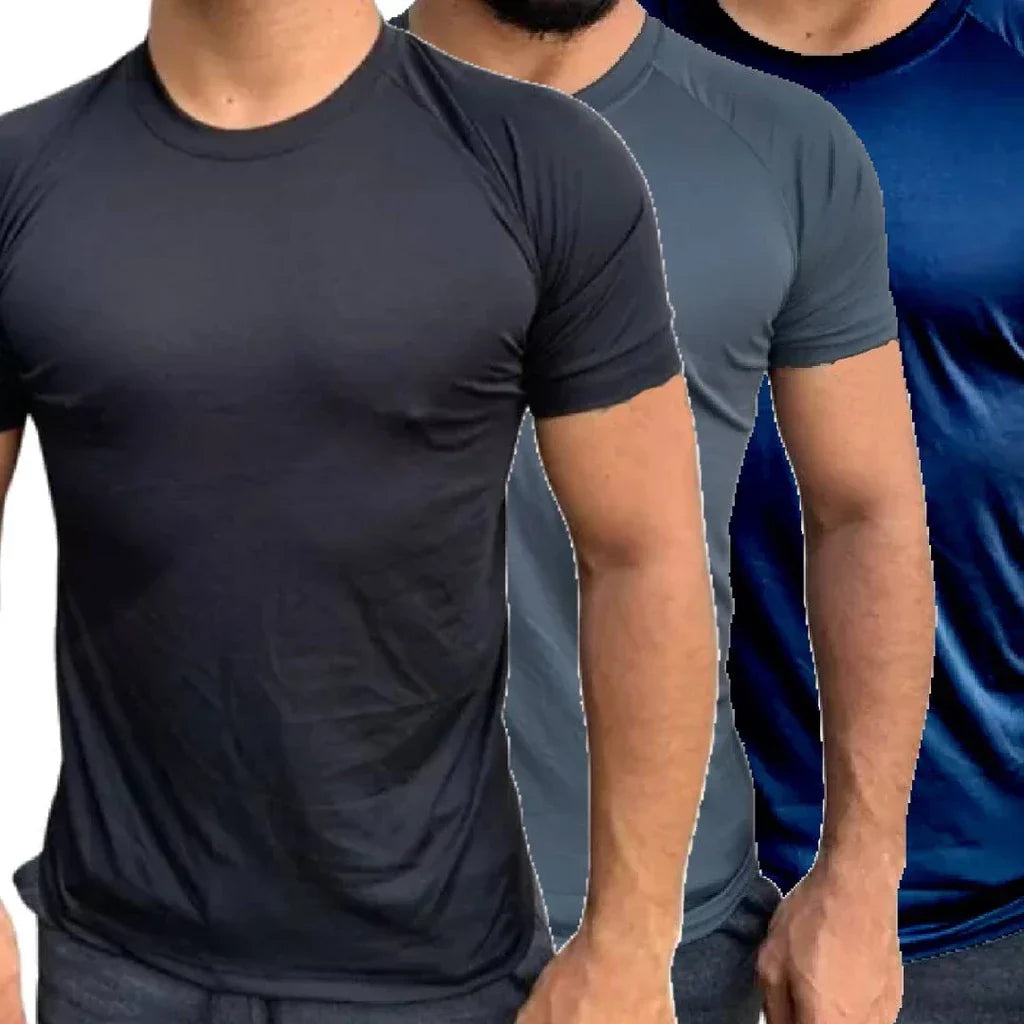 Kit 3 Camisetas Masculinas Dry Fit - Conforto e Estilo em Qualquer Atividade