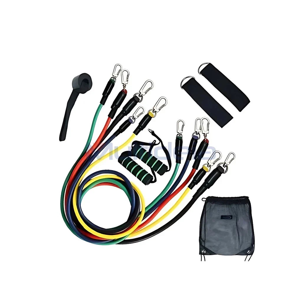 Kit Elástico Para Treino e Musculação em Casa